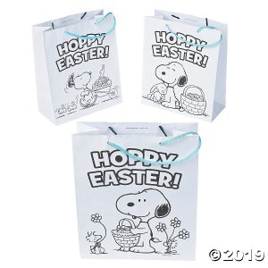 Color Your Own Medium Peanuts® Easter Gift Bags (Per Dozen)