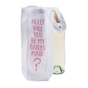 Personalized Be My Bridesmaid Wine Tote Bag (1 Piece(s))