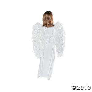 Kid's Angel Costume with Wings & Candle - Small/Medium (1 Set(s))