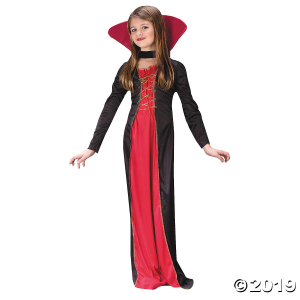 Girl's Victorian Vampiress Costume - Large (1 Piece(s))