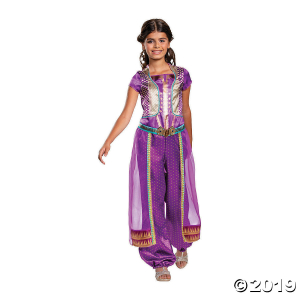Girl's Classic Aladdin Live Action Purple Jasmine Costume - Extra Small (1 Piece(s))
