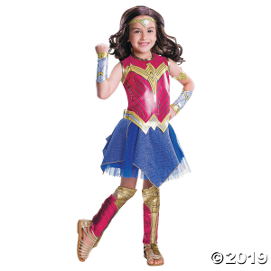 Girl's Deluxe Batman v Superman: Dawn of Justice Wonder Woman Costume - Medium (1 Piece(s))