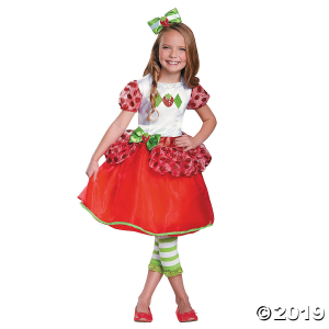 Girl's Deluxe Strawberry Shortcake Costume - 3T-4T (1 Piece(s))
