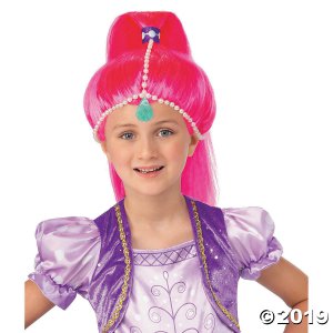 Women's Nickelodeon Shimmer & Shine Pink Wig (1 Piece(s))