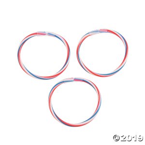 Patriotic Swirl Glow Bracelets (36 Piece(s))