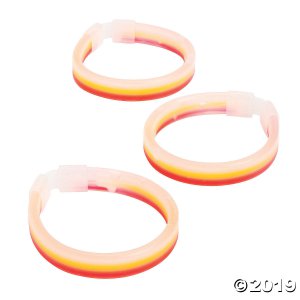 Patriotic Triple Wide Glow Bracelets (Per Dozen)