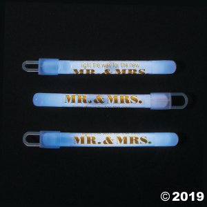 Mr. & Mrs. Glow Sticks (Per Dozen)