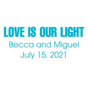 Personalized Love is our Light Glow Sticks (Per Dozen)