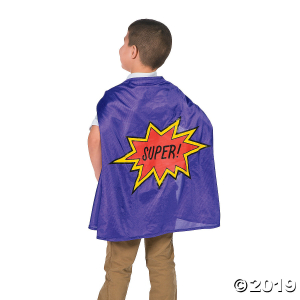 Purple Graduation Superhero Cape (1 Piece(s))