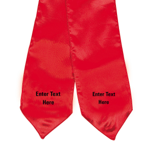 Personalized Kid's Red Graduation Stole (1 Piece(s))