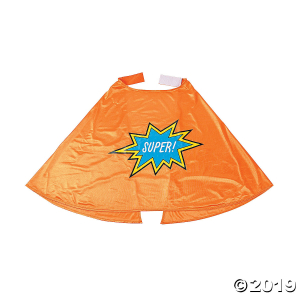 Orange Graduation Superhero Cape (1 Piece(s))