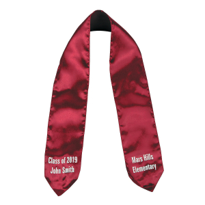 Personalized Kid's Burgundy Graduation Stole (1 Piece(s))