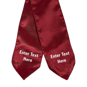 Personalized Kid's Burgundy Graduation Stole (1 Piece(s))