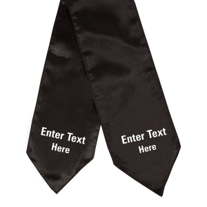 Personalized Kid's Black Graduation Stole (1 Piece(s))