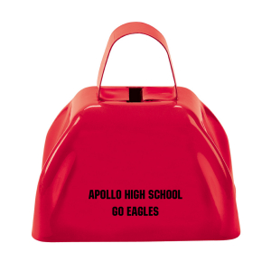 Red Personalized Cowbells (Per Dozen)