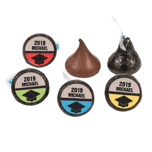 Personalized Bold Graduation Hershey's® Kisses® Stickers (60 Piece(s))