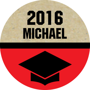 Personalized Bold Graduation Hershey's® Kisses® Stickers (60 Piece(s))