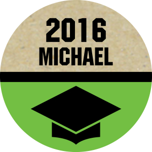 Personalized Bold Graduation Hershey's® Kisses® Stickers (60 Piece(s))