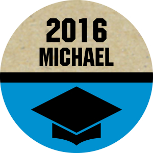Personalized Bold Graduation Hershey's® Kisses® Stickers (60 Piece(s))