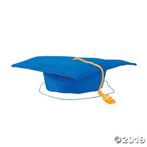 Kids' Blue Matte Elementary School Graduation Mortarboard with Tassel (1 Piece(s))