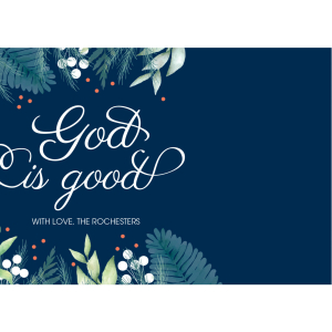 Custom Photo God is Good Christmas Cards (25 Piece(s))