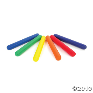 Foam Batons - Assorted Colors, 6 Per Set, 2 Sets (2 Piece(s))