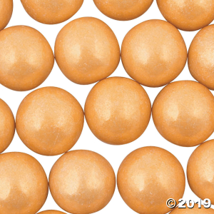 Large Shimmer Gold Gumballs (105 Piece(s))