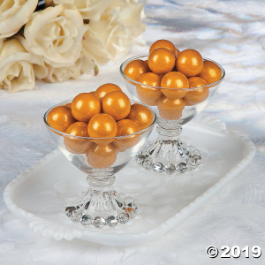 Large Shimmer Gold Gumballs (105 Piece(s))