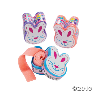 Easter Bunny Design Roll Tape Gum (Per Dozen)