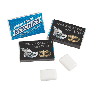 Personalized Masquerade Ball Beechies® Gum (100 Piece(s))