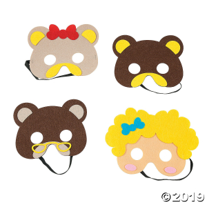 Goldilocks & the Three Bears Masks (1 Set(s))