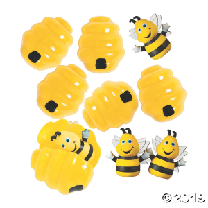 Busy Bee Finger Puppet-Filled Easter Eggs - 12 Pc. (Per Dozen)