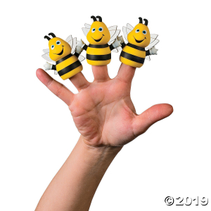 Busy Bee Finger Puppet-Filled Easter Eggs - 12 Pc. (Per Dozen)