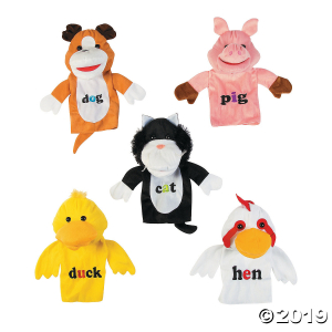 Plush Short Vowel Hand Puppets (5 Piece(s))