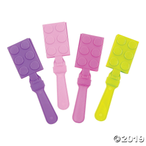 Pastel Color Brick Party Hand Clappers (Per Dozen)