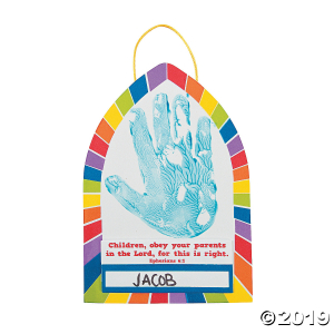 Obedient Hands Handprint Sign Craft Kit (Makes 12)