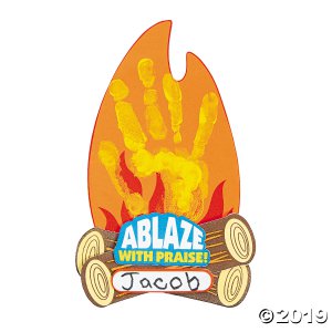 Ablaze with Praise Handprint Craft Kit (Makes 12)