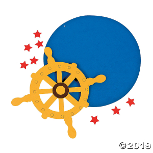 Sea Captain's Wheel Handprint Craft Kit (12 Piece(s))