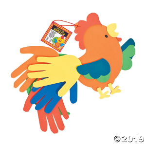 Chinese New Year Rooster Handprint Craft Kit (Makes 12)