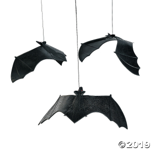 Hanging Bats Halloween Decoration (Per Dozen)