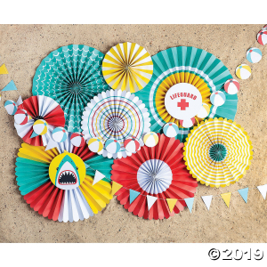 My Mind's Eye Pool Party Hanging Fans (8 Piece(s))