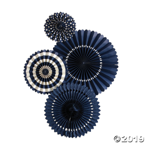 My Mind's Eye Navy Blue Hanging Fans (1 Piece(s))