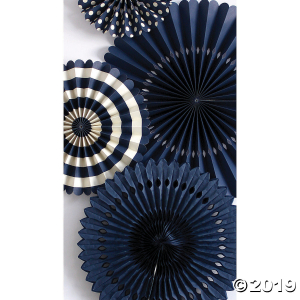 My Mind's Eye Navy Blue Hanging Fans (1 Piece(s))