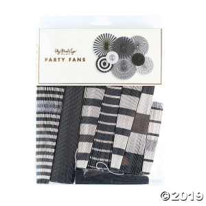 My Mind's Eye Black & White Hanging Fans (8 Piece(s))