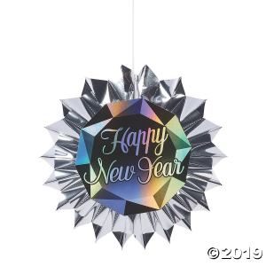 New Year's Eve Diamond Hanging Fans (6 Piece(s))