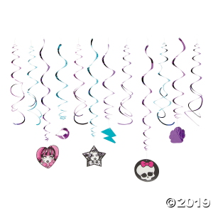 Monster High Swirl Decorations (Per Dozen)