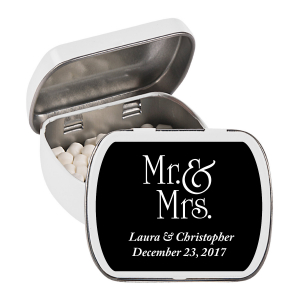 Personalized Mr. & Mrs. Wedding Mint Tins (24 Piece(s))