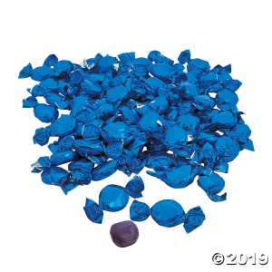 Blue Foil-Wrapped Hard Candy (79 Piece(s))