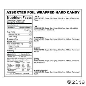 Purple Foil-Wrapped Hard Candy (79 Piece(s))