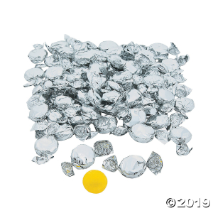 Silver Foil-Wrapped Hard Candy (79 Piece(s))